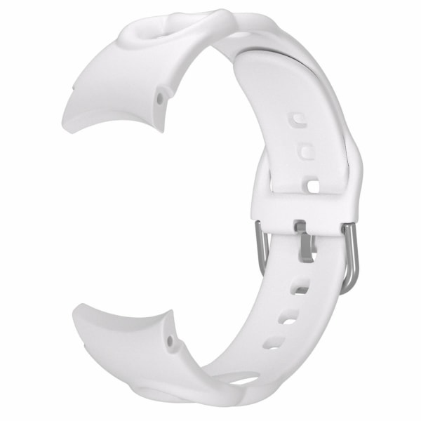 20mm armband för Galaxy Watch4/Watch5/Watch6 40mm 44mm/Watch6 Classic 43mm 47mm/Watch 5 Pro 45mm White