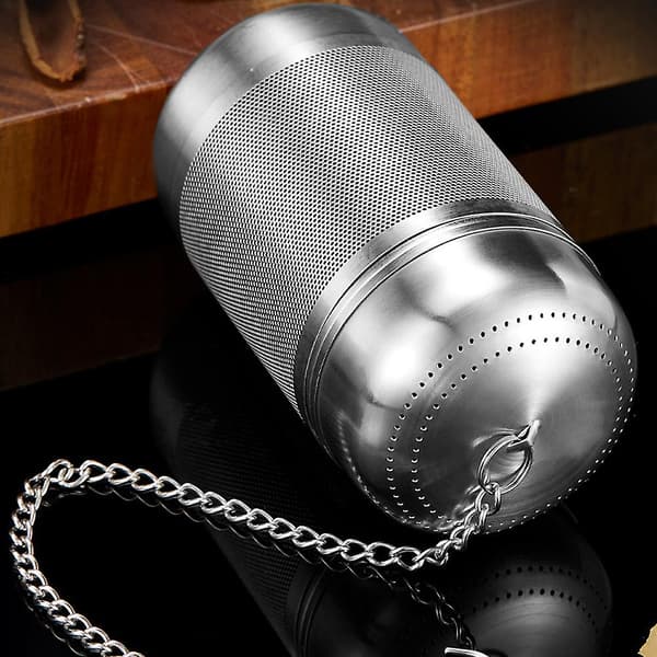 Stor teinfuser för löst te & kryddinfuser för matlagning, extra fint nätstort tesil för löst te S