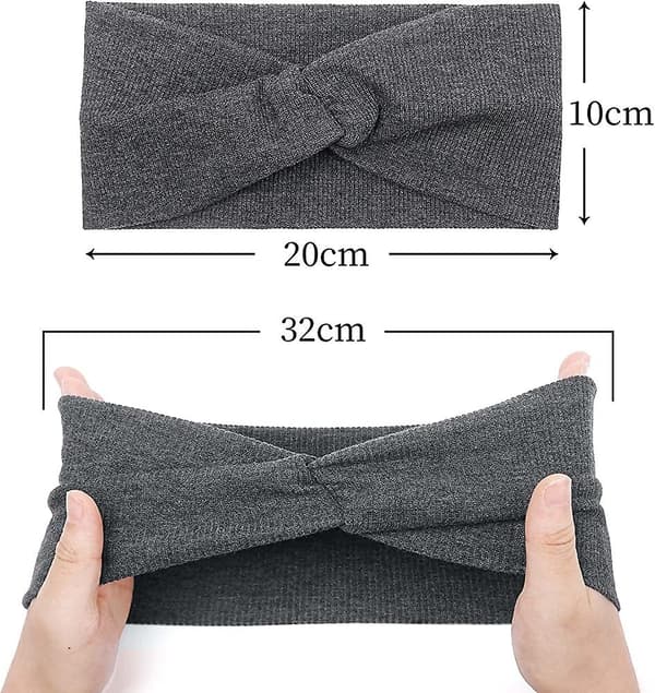 Hårbøyler for kvinner jenter elastisk tvist knute hårbånd hodeplagg mote