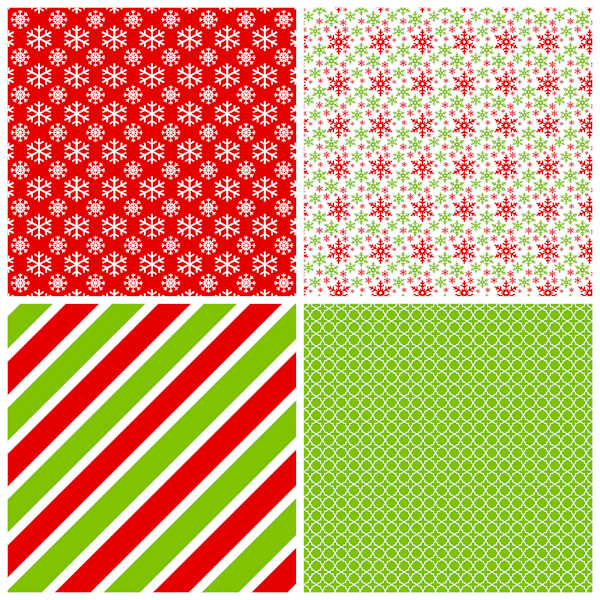 12-delt håndbokmaterialpakke, fargerikt julematerialpapir, bakgrunnspapir for scrapbooking og kortlaging