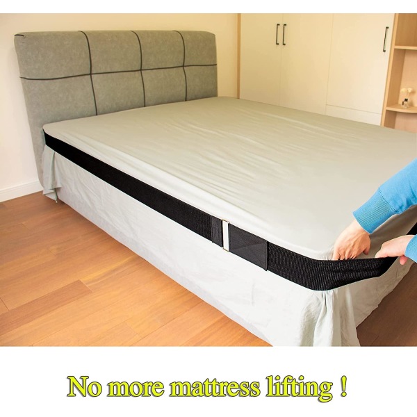 Lakanhållare | Ett elastiskt band med fäste passar alla madrassstorlekar! En rem håller ditt lakan hårt mot madrassen. Inga lösa remmar, arkklämma