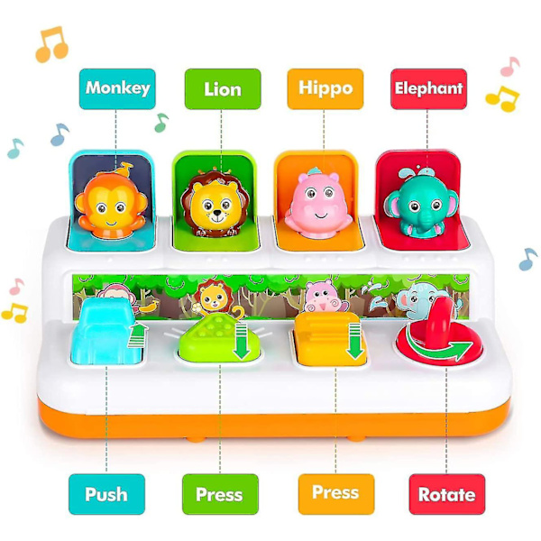 Baby Leksaker 6 Till 12-18 Månader, Musik Pop Up Leksaker 9 Månader 1 År Gamla Pojkar Flickor Gåvor Småbarn Baby Leksaker, Färg Slumpmässig