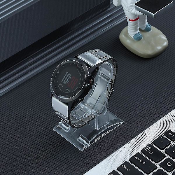 26 mm 5 Perler Titanium Stål Quick Release Urrem til Garmin Tactix 7 Pro/Fenix 7X/6X Pro Silver