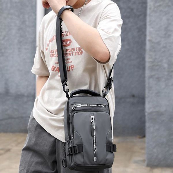 Ny Slung Crossbody Ryggsäck Axelväska För Män Kvinnor, Lätt En Rem Ryggsäck gray