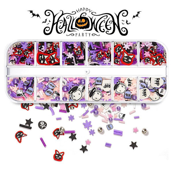 Halloween-kynsitaidesequinsit, kynsien suunnittelu Halloween-juhliin style 3