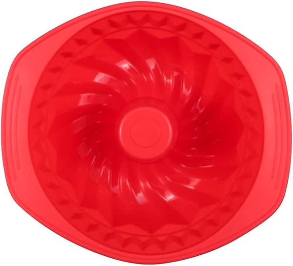 Rillet Silikonkakeform Non-stick Rød Geléform Trådform Silikon Bakeform