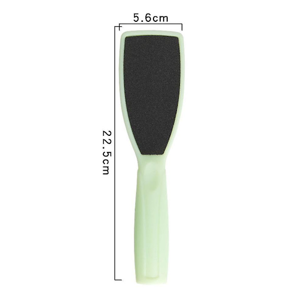 Fotfil Kit Fot Scrubber Fot Rasp Och Dubbelsidig Hälfil Pedikyrverktyg Callus Remover Fan-shaped green (pink OP)
