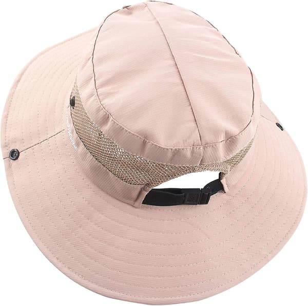 Jenter Ponytail Sommer Solhatt Bredbrem UV Beskyttelse Bøttehatt