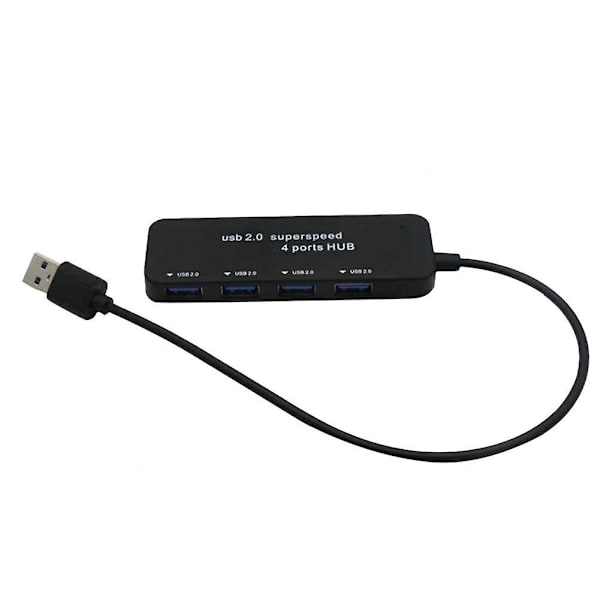 USB2.0 Dokkingstasjon USB2.0 til 4 USB2.0 Hub Multi-Port USB Adapter Hub for PC, Laptoper