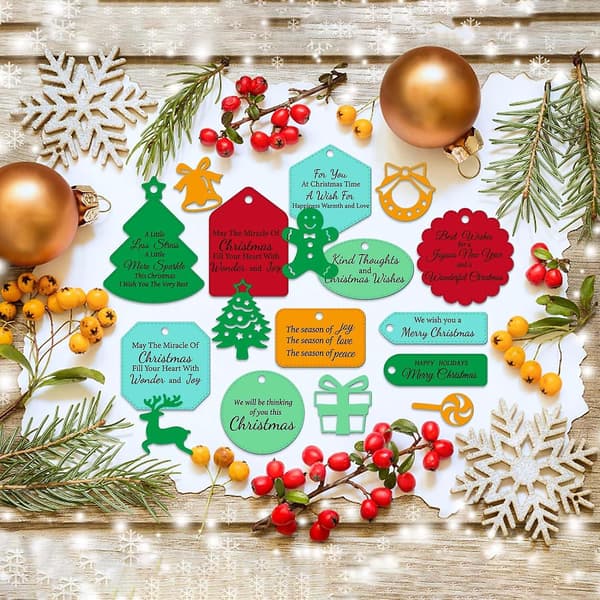 Julesentimenter Stempler, Die og Stencils Sæt - Kortfremstilling og Scrapbooking Kit