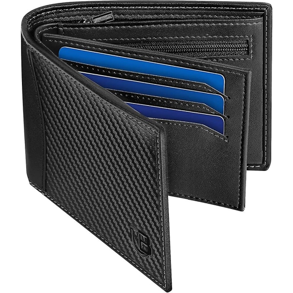 Plånbok för män, Acsergery Rfid Blocking Wallet Bifold Läderplånböcker Herr, Acsergery Slim Wallet Present