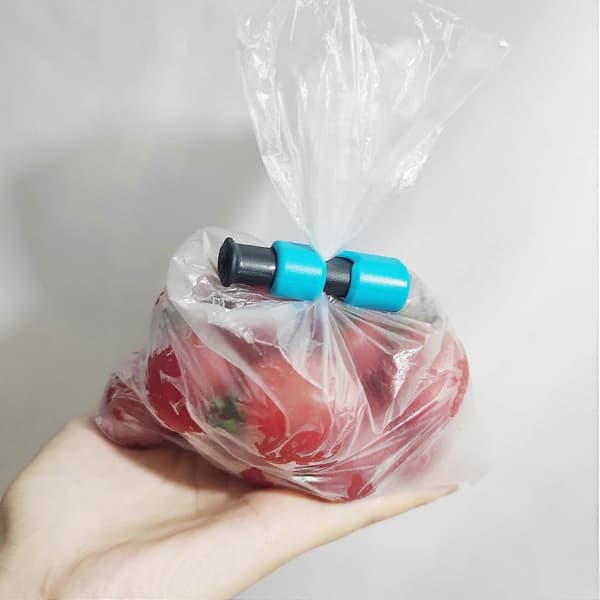 12 stk. Brødposeclips Strækknap Brødpose Lukkeclips Til Køletasker Snackposer Slikposer