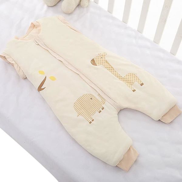 Babysovsäck Vinter Tjock Bomull Barn Anti Kick Sovsäck 3.5 Tog