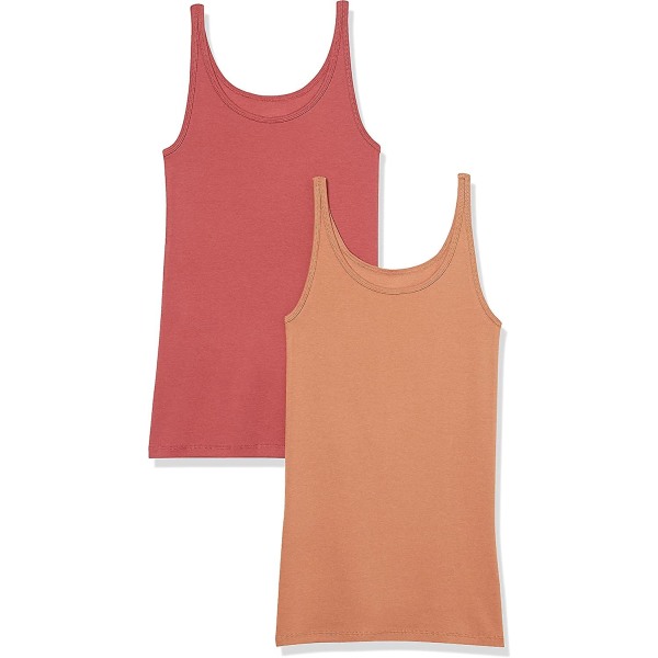 Dame Slim-fit Tynd Stroptop, Pakke med 2 Style 9 S