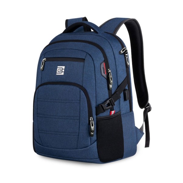 Försäljning 1w+ Laptop Ryggsäck, affärsresa Anti Stöld Slim Hållbar Laptops Ryggsäck Med Usb Laddningsport Blue 20inch