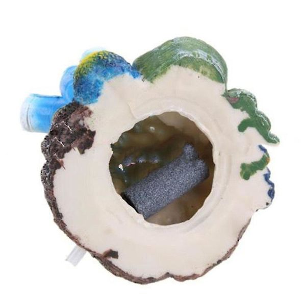 Koral Akvarium Rev Dekoration - Resin Fisketank Multi Hovedet Boble Koral Ornamenter Betta Fisk Søvn Hvile Hus Skjul Leg Avl