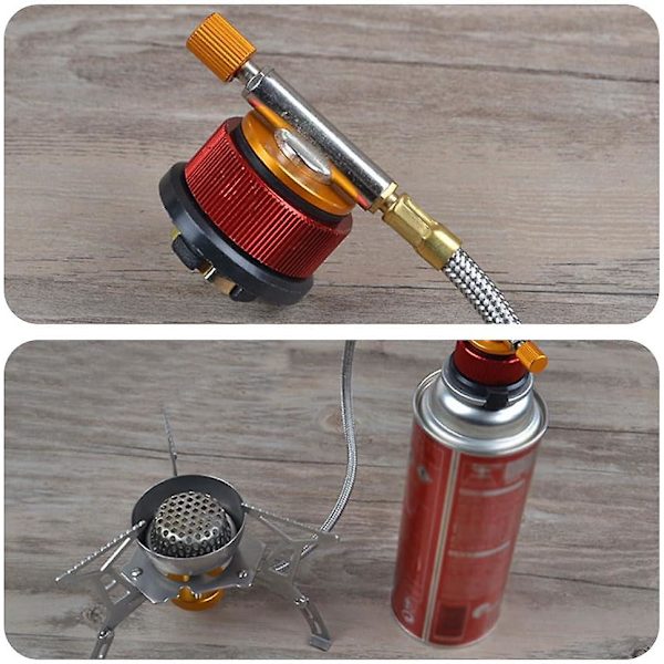 Gassflaskeadapter - 2 stk. Gasskoblinger for campingovn