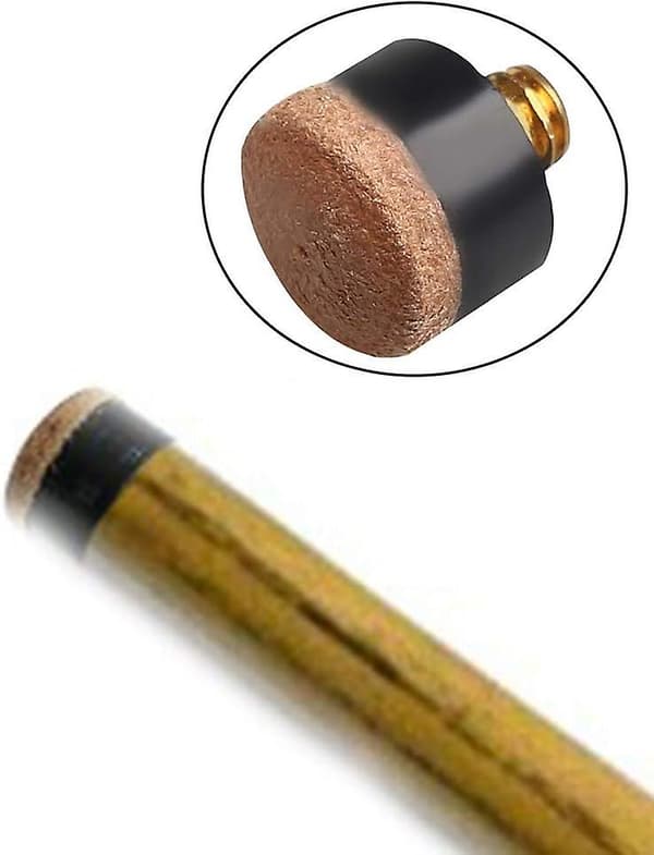 Skruvbara Spetsar 10mm - 20 st Billardköspetsar i Hårdt Läder