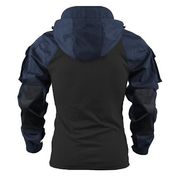 Herr taktisk skjorta USA kamouflage militär stridströja Airsoft Paintball Camping jakt kläder Grey L