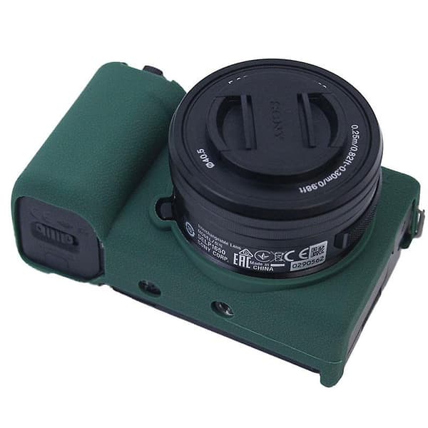 Mjukt silikonskydd för Sony ZV-E10 Blackish Green