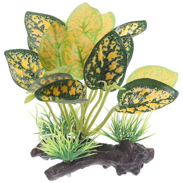 Kunstig Plante Terrarium Dekor Tank Dekoration Falsk Akvarieplante Falsk Plante Ornament