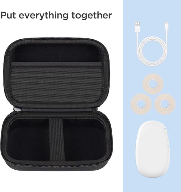 Opbevaringsetui E10/E16 Label Maker, vandtæt og stødsikker, Oxford hårdt bæreetui til organisering og beskyttelse af Mini Bluetooth Label Printer