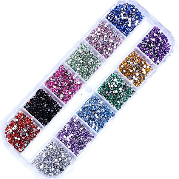 Rhinestones Flat Back för hantverk, naglar, ansiktskonst, kläder, skor, väskor, telefonfodral, gör-det-själv Style 8