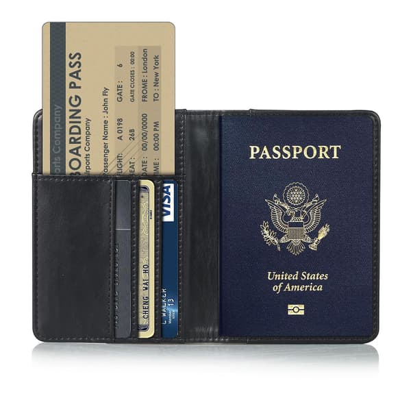 Multifunktionel PU Læder Bi-fold Wallet Cover Case Pas Holder
