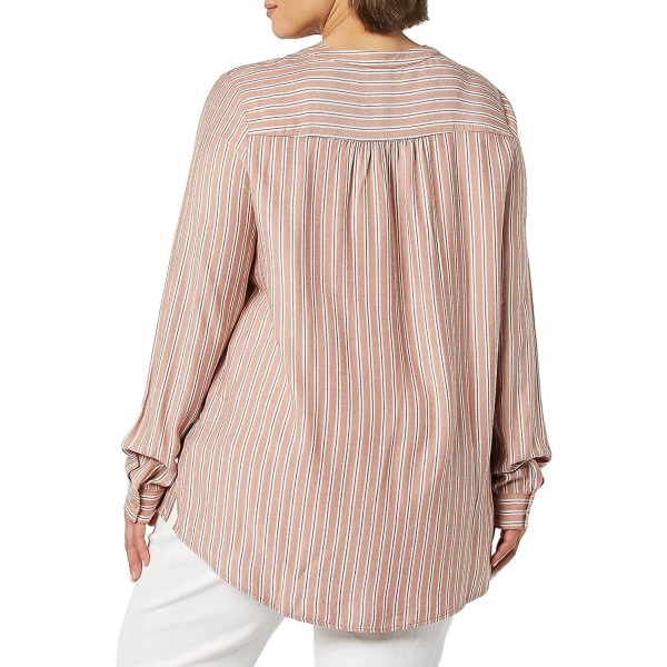 Langærmet vævet bluse til kvinder Style 6 XL