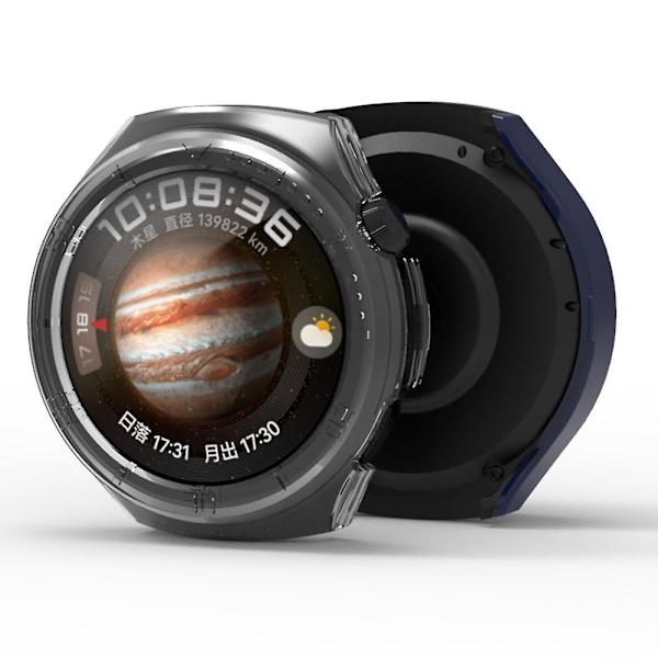 Anti-kollisionsskydd för Huawei Watch 4, PC-hölje, skyddande ram med skala White