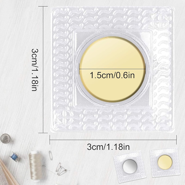20 paria näkymättömiä magneettinappeja, piilotettu ommeltava magneettikiinnitys, PVC piilotettu lompakkokiinnitys käsilaukkuun ja vaatteisiin