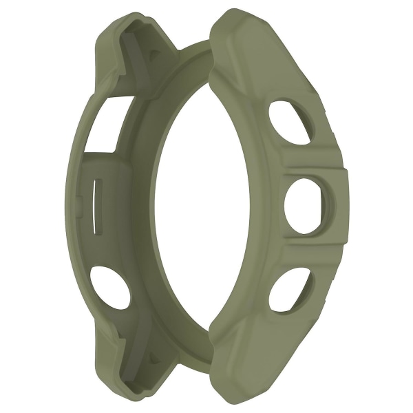 TPU-klockfodral för Garmin epix Pro 51mm/(Gen 2) 51mm /Fenix 7X Pro / 7X, Anti-Scratch Hollow Cover Jungle Green