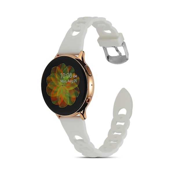 Circle Sport Silikon Klokkereim For Samsung Galaxy Watch 5 40mm/44mm/Watch 5 Pro 45mm White