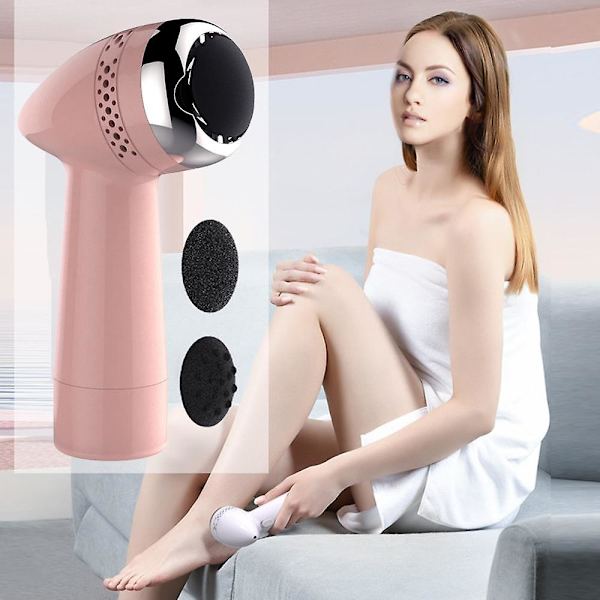 Elektrisk fil og callusfjerner, genopladelig fodsliber, pedicure fodfil callusfjerner 2000mAh (pink silver)
