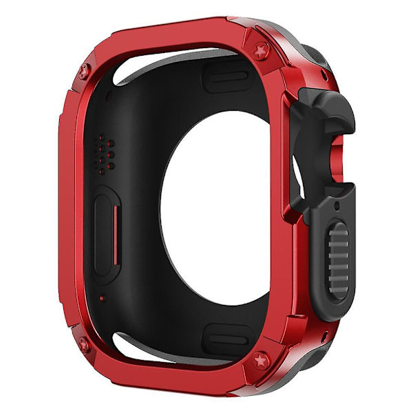PC+TPU-fodral för Apple Watch Series 8 7 45mm/Series 6 5 4 SE (2022) SE 44mm, reptåligt Red