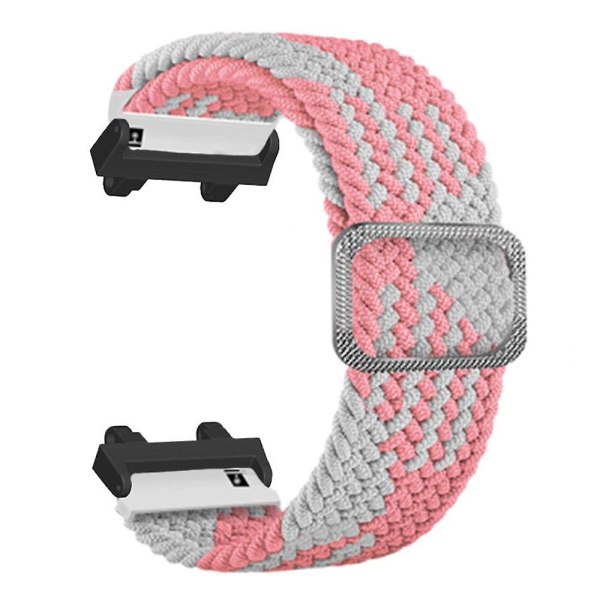 Nylon justerbar watch för Huami Amazfit T-Rex 2 Pink  White