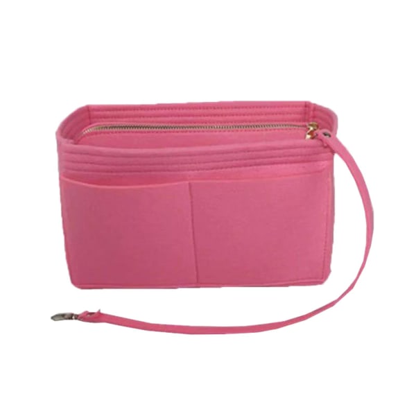 2023 Ny Beste Rabatt Reiseorganisator Håndveske Filtveske Tote Liner Veske Pung Innlegg Kvinner 3 Størrelser Pink 22*11*13