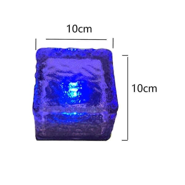 Solcellelamper - Solcelle Isbitlamper Landskap Sti Vanntett Lampe For Utendørs Hage Gård Xixi blue
