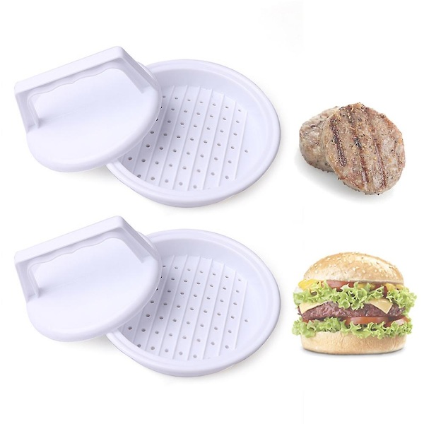 Plastpress för hamburgare - Multifunktionell form för köttpuckar, perfekt för picknick och grillfester