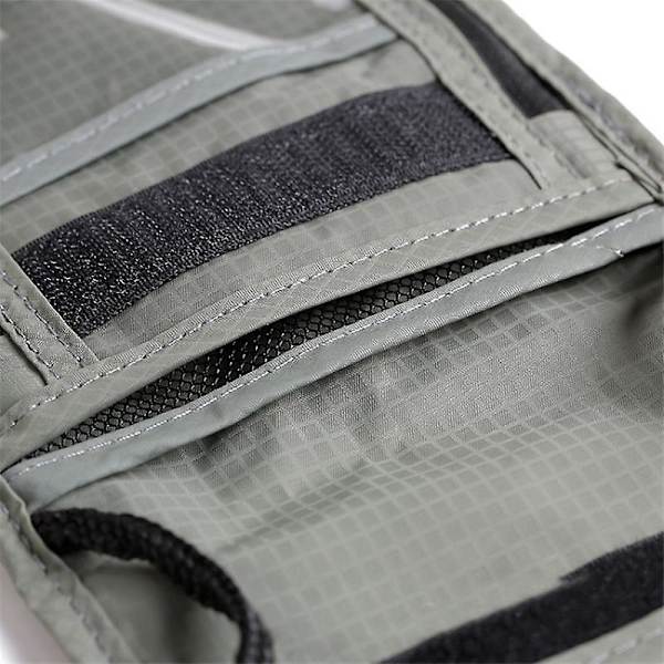 Reise Nylon Skulderveske Crossbody Bag RFID-blokkerende Passholder (med Klar PVC-vindu) Black