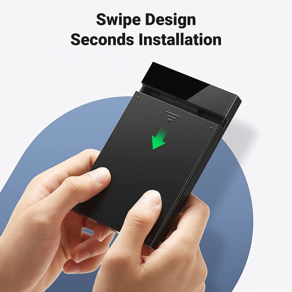 2,5\" hårddiskhölje USB C 3.1 Gen 2 till SATA III 6 gbps för SSD HDD 9,5 7 mm extern hårddiskhölje med UASP kompatibel med Wd Seagate Tos