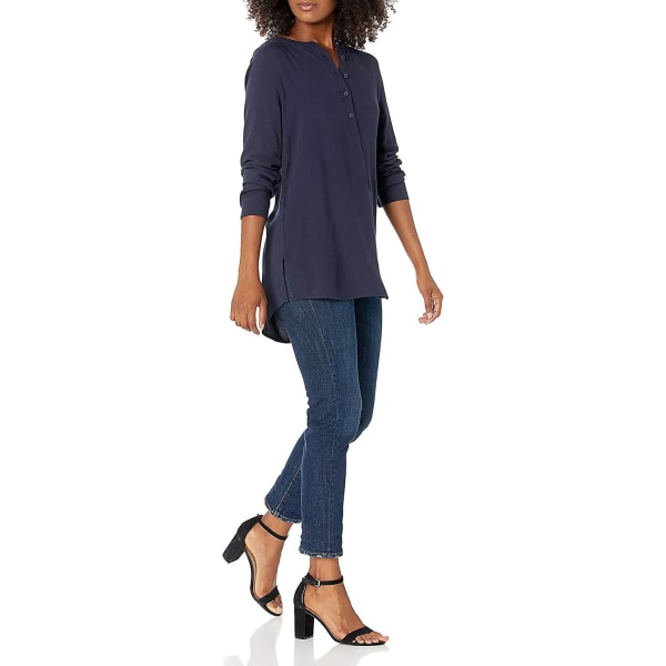 Kvinnors långärmade vävda blus Style 4 XXL