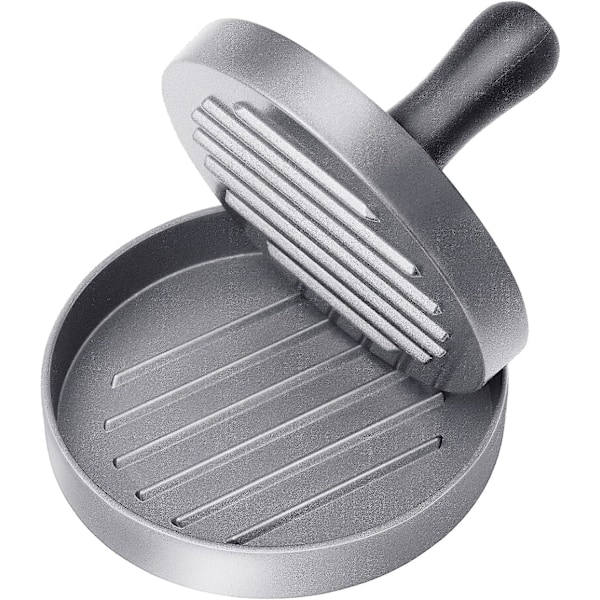 Matkvalitet Rostfritt Stål Burgerpress, Patty Press Med Abs-handtag, Non-stick Burgerpress, 11,5 cm, 50 Ark Patty-papper Ingår
