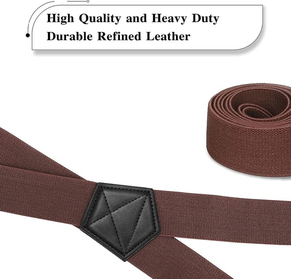 Herre Seler Med 4 Karabinhager Bred 3,8 Cm Justerbar Og Elastisk X-ryg