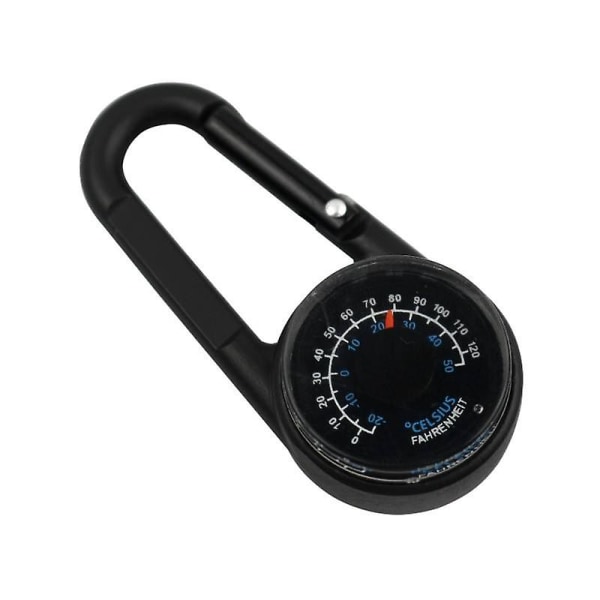 Kompassvandring - Minikompassnyckelring för ryggsäckar - Fickvandring Kompasstermometer Nyckelring Nyckelringar Utomhuscamping
