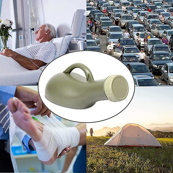 Bärbar unisex för Acsergery män och kvinnor 1000 ml, spill proof kissflaskor för Acsergery män present