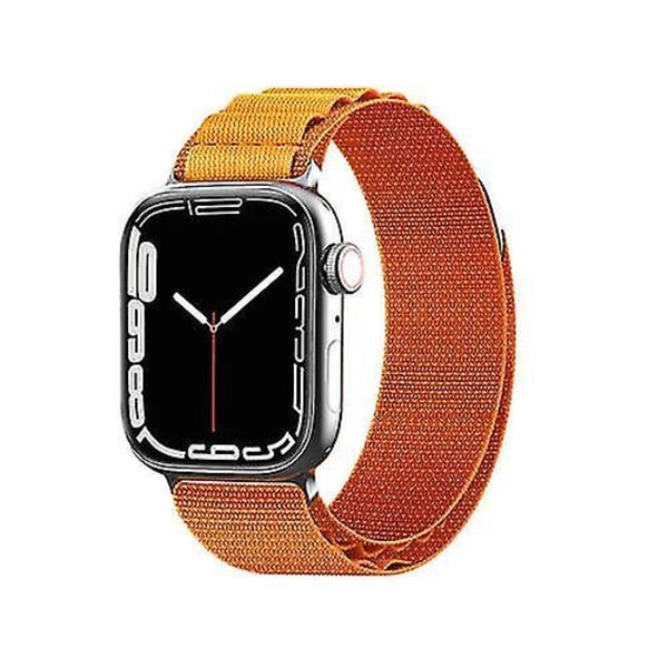 Alpine Loop Sport Rem för Apple Watch Ultra 49mm Serie 8 7 6 Se orange 38 to 41mm