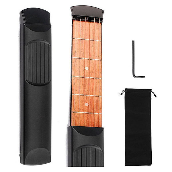 5x25cm Fickgitarr Bärbar Gitarrtränare Luftgitarr Fingertränare