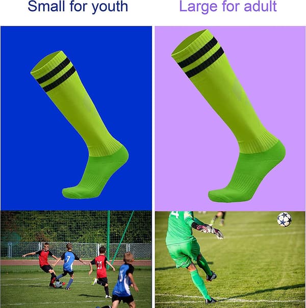 Unisex Unga Kvinnor Herr Acsergery Fotbollsstrumpor Bomull 6-pack