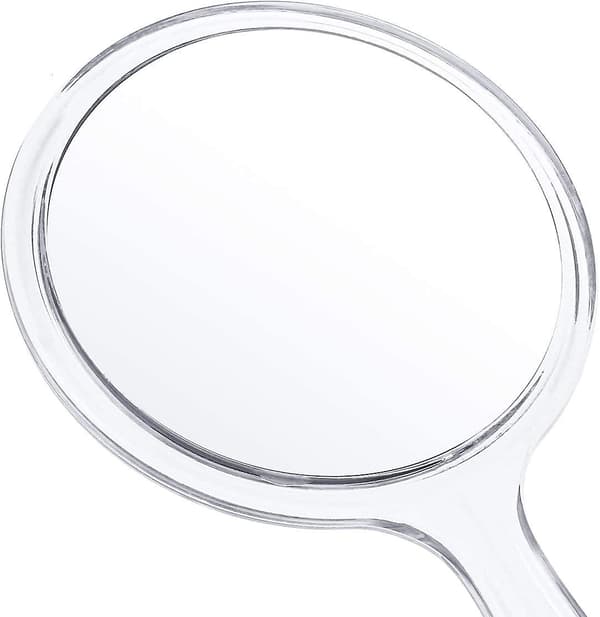 Sminkhandspegel Dubbelsidig 3x 1x Rund (transparent)